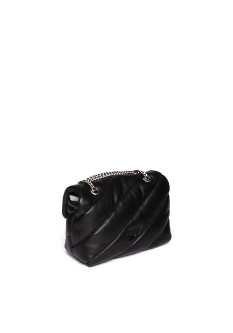 Black/silver mini love bag puff PINKO | 100039-A0F2PUFF MINI-Z99O